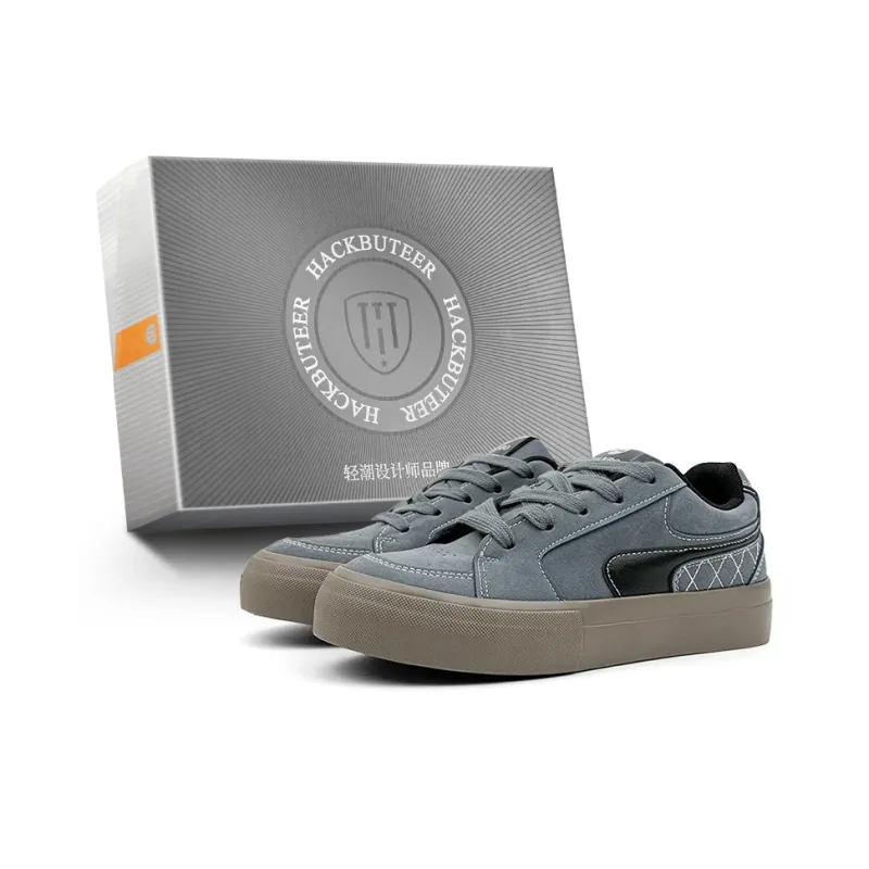 HACKBUTEER Low Top Skateboard Shoes Men's Box Included-7