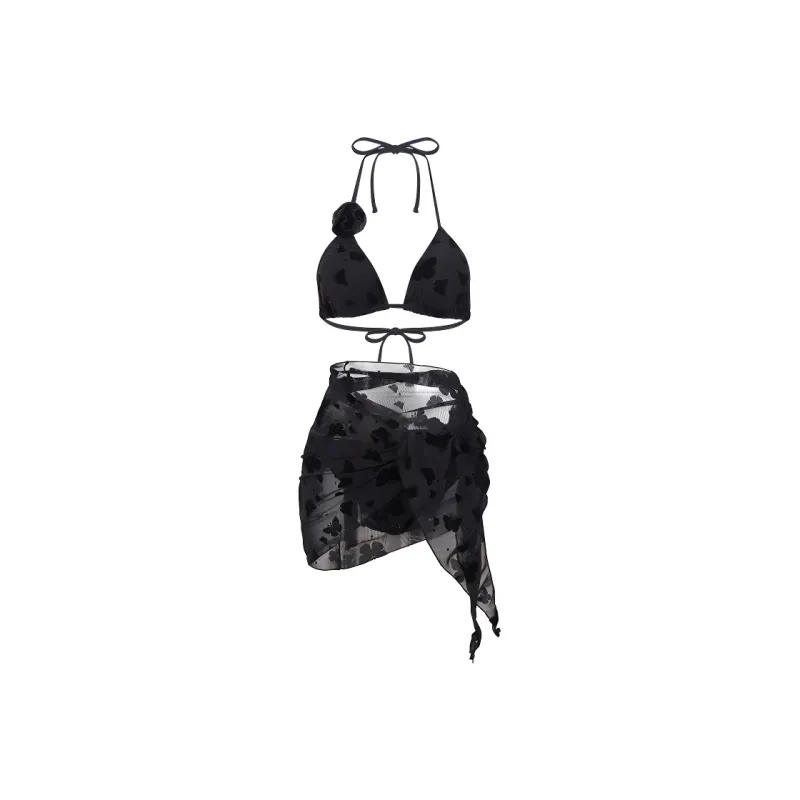 LUYOUYE Bikinis Women's Black-0