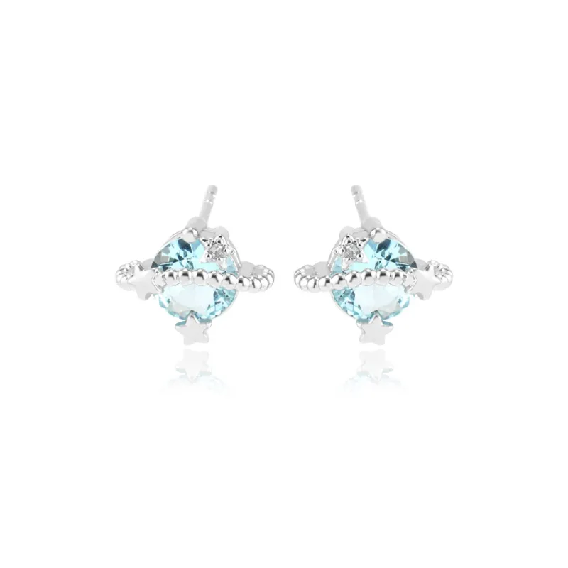 MIDNIGHT MOMENT Alloy Stud Earrings Unisex-0
