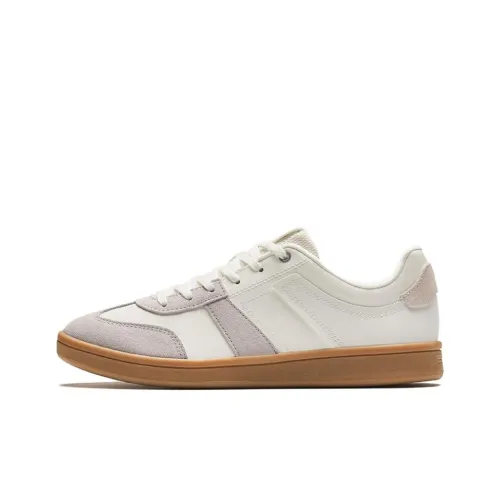 Anta German Training Lightweight Low Top Skateboard Shoes Women's White Gray
