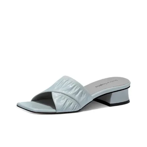 JESSICA SOPHIA Rubber Sole Slip Resistant Abrasion Resistant Slide Slippers Women's