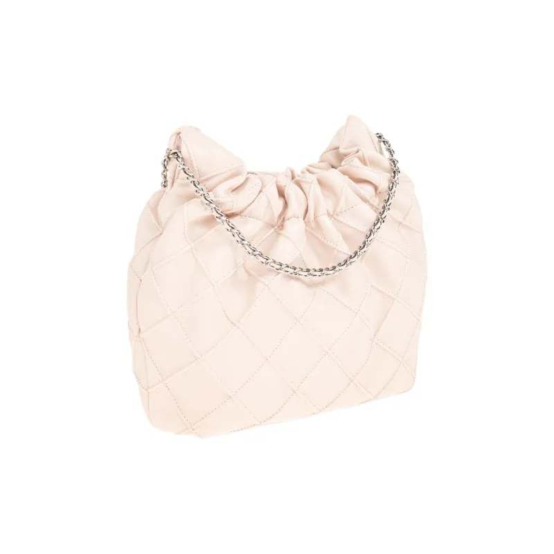 TORY BURCH Fleming Nappa Leather Crescent Bag, Shoulder Bag, Crossbody Bag, Handbag Mini Women's Pink-1