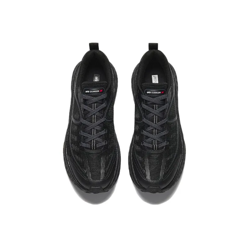 Anta Breathable And Wear resistant Low Top Casual Running Shoes Men's Black-2