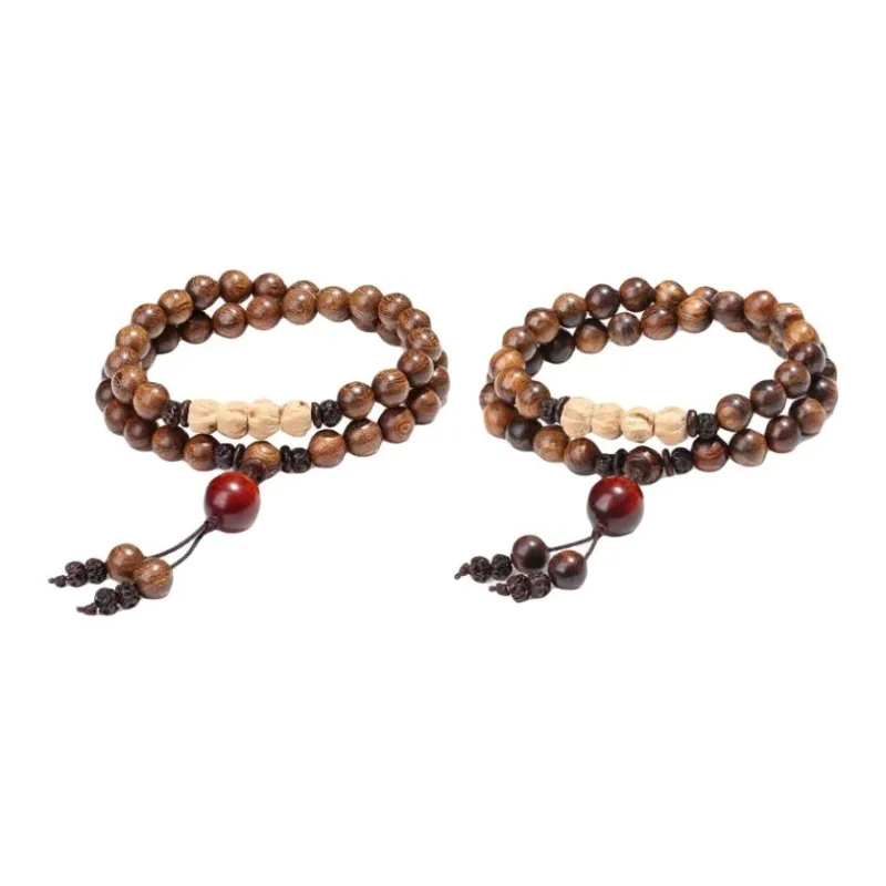 ZHOUDIWANG Sandalwood Bracelets Unisex-11