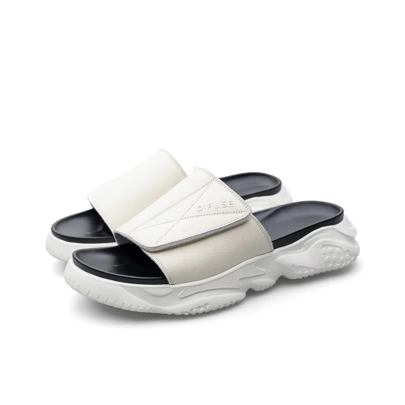 D FUSE SCANDINAVIA Slip Resistant Slide Slippers Men's White-2