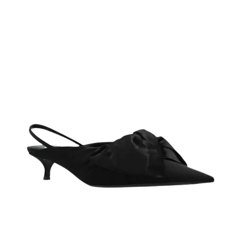 Balenciaga Knife Slim Heel High Heels 5cm Women's Black-3