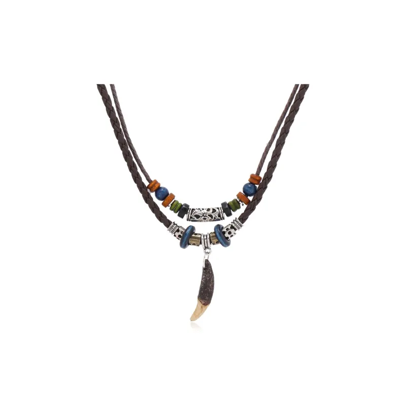 CHRROTA Leather Necklaces Unisex-0