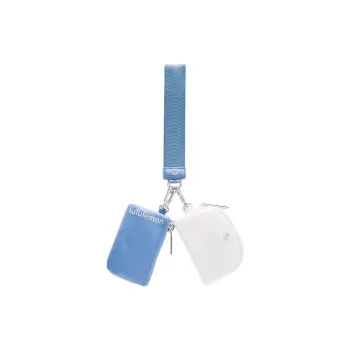 Lululemon Nylon Coin Purse Unisex Blue & White