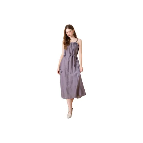 BANANA BABY Slip Dresses Women's Purple Floral