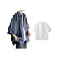 Dark Blue+260G 100% cotton T-Shirt[Two-Piece Set]