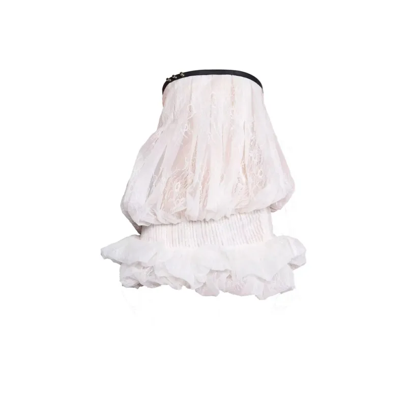LSOUL Sleeveless Dresses Women's Ivory White-0