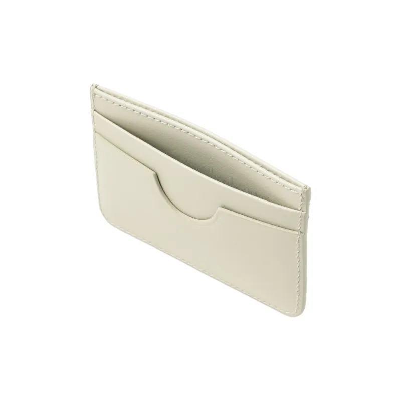 AMIPARIS Calfskin Card Holder Men's Beige-2