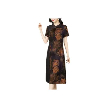 Yi Mengyuan Silk Short Sleeved Dress Women's