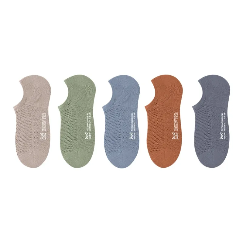 MIIOW No Show Socks Men's 5 Pack-14