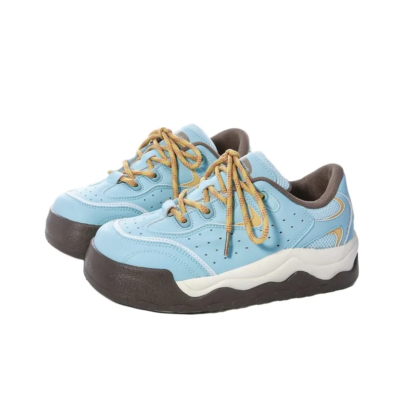 The New Age Family Low Top Skateboard Shoes Women's Blue-1