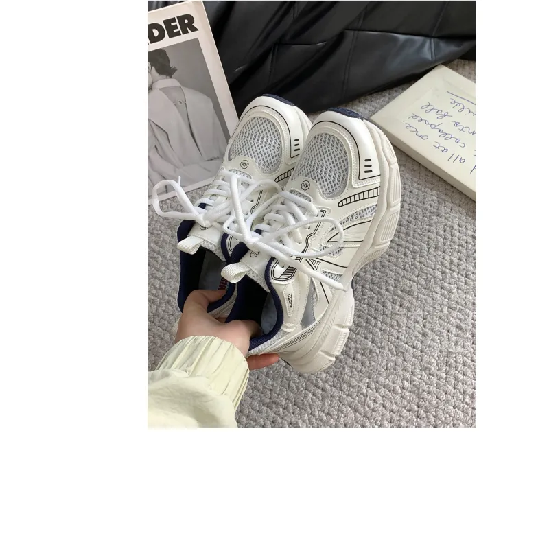 VICTORIA&VERA Slip Resistant, Abrasion Resistant, Breathable Low Top Chunky Sneakers Women's-18