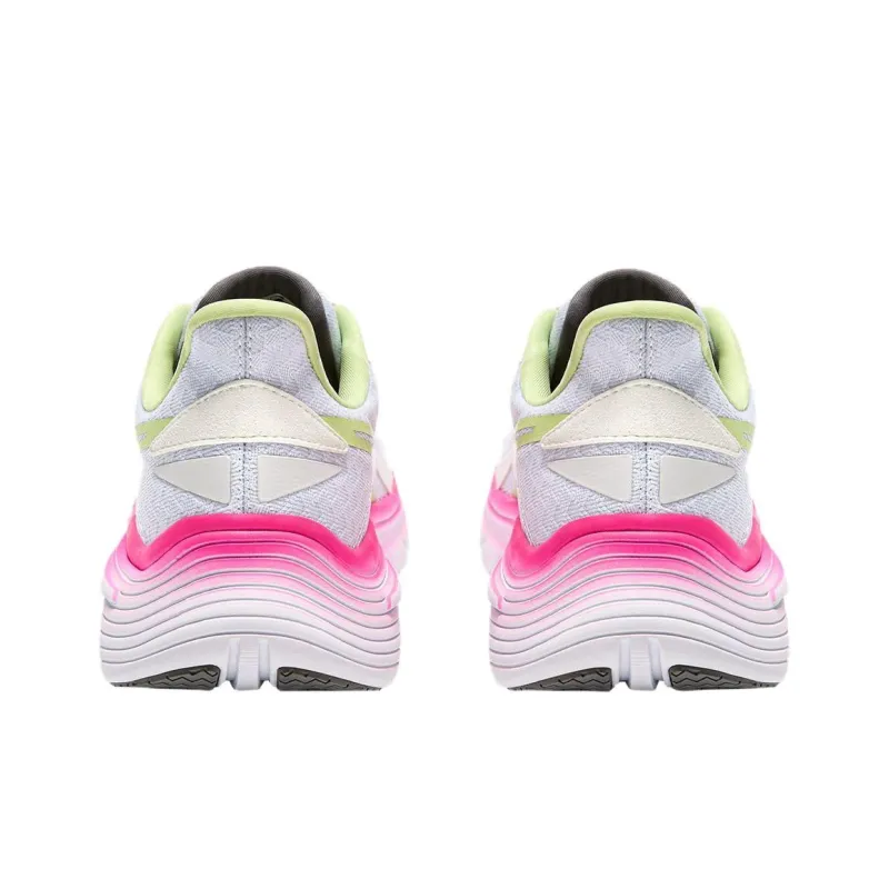 Diadora Anti Slip Wear Resistant Low Top Running Shoes Women's White-4