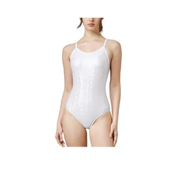 Mizuno One piece Swimsuit Women's Silver Stamped