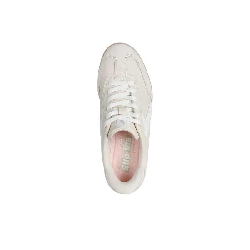 Skechers Low Top Casual Shoes Women's White Pink-3