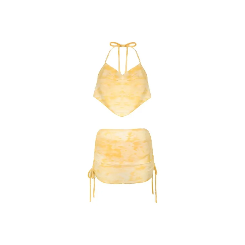 LUYOUYE Bikinis Women's Yellow-0
