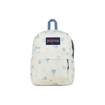 JanSport Polyester Backpack Trumpets Unisex White & Green