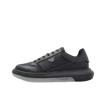 EMPORIO ARMANI Low Top Casual Shoes Men's Black