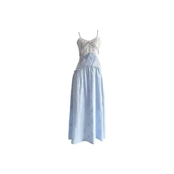 KYKW Slip Dresses Women's Light Blue