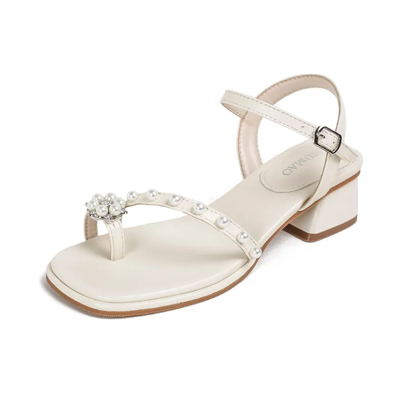 TATAYA One Strap Sandals Women's Ecru-0