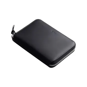 BELLROY Leather Wallet Unisex Ink Black/Mustard Yellow/Neon Green