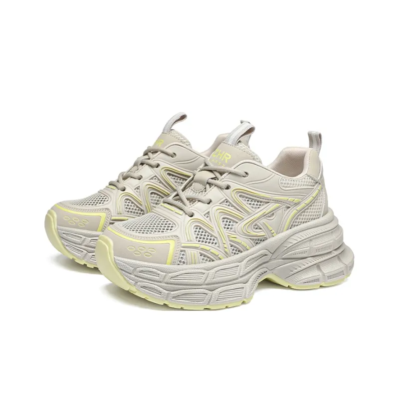 ZHR Super Star Era Cushioning Abrasion Resistant Breathable Low Top Chunky Sneakers Women's-4