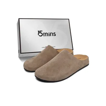 15 MINS Rubber Sole Closed Toe Slippers Unisex