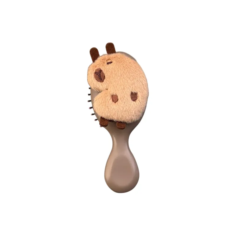 Love Of Wormwood Cartoon Cute Plush Capybara Air Cushion Comb Massage Portable Volumizing-6