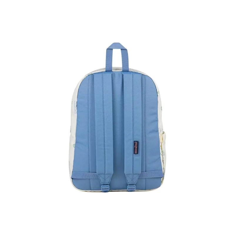JanSport Polyester Backpack Trumpets Unisex White & Green-2