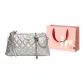 Silver+Shopping Bag