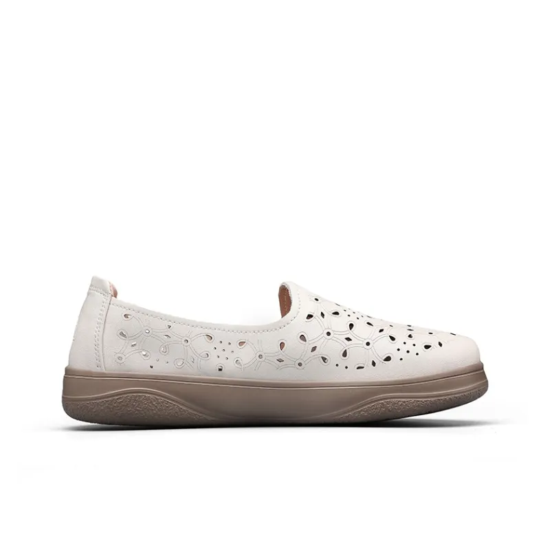 ZULIZ Small Leather Shoes, Nurse Shoes Casual Single Shoes Women's-10
