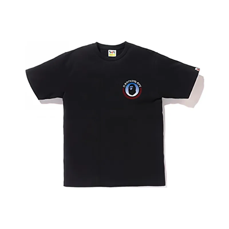 A BATHING APE Head Series T Shirt Unisex Black-1