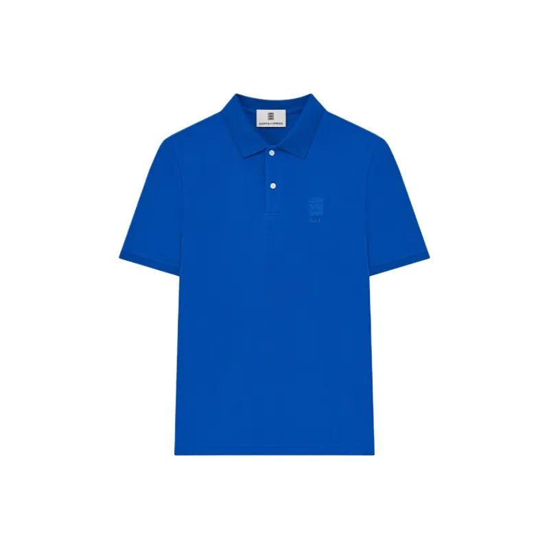 KENT&CURWEN Three Lions Embroidery 100% Cotton Shell Button Polo Shirt Unisex-4