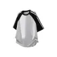White Heather Gray & Black Sleeves