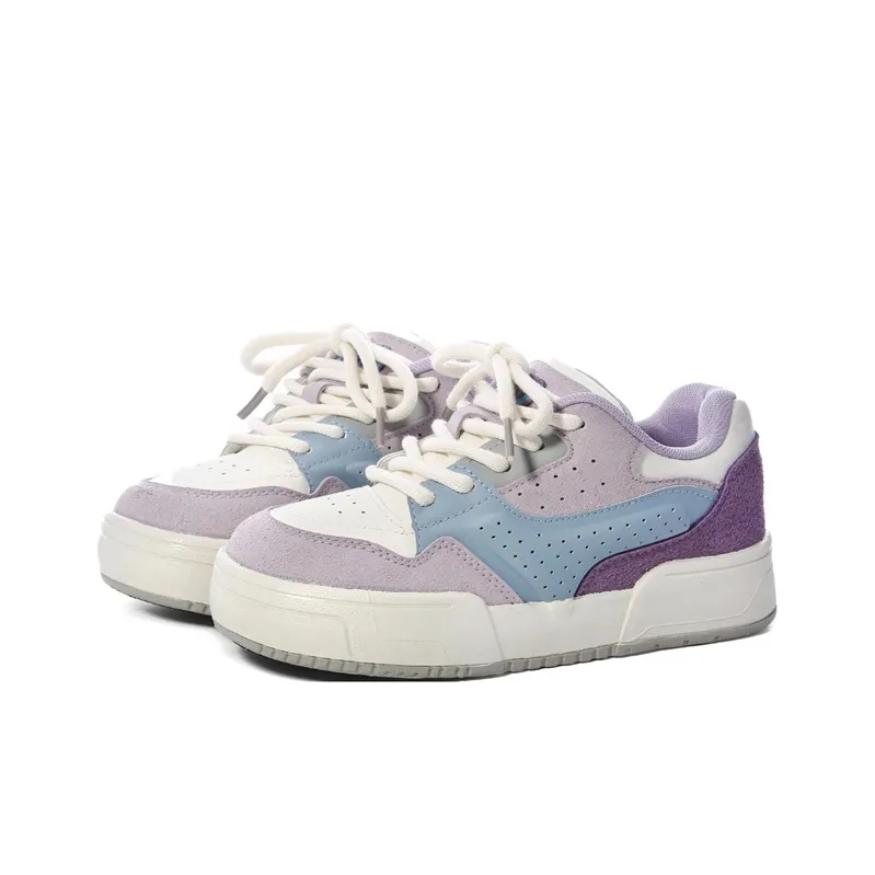 The New Age Family Low Top Skateboard Shoes Women's Purple-1