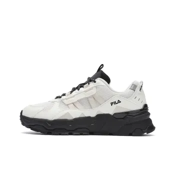 FILA Trek 1S Abrasion Resistant, Lightweight, And Breathable Low Top Running Shoes Women's White Black