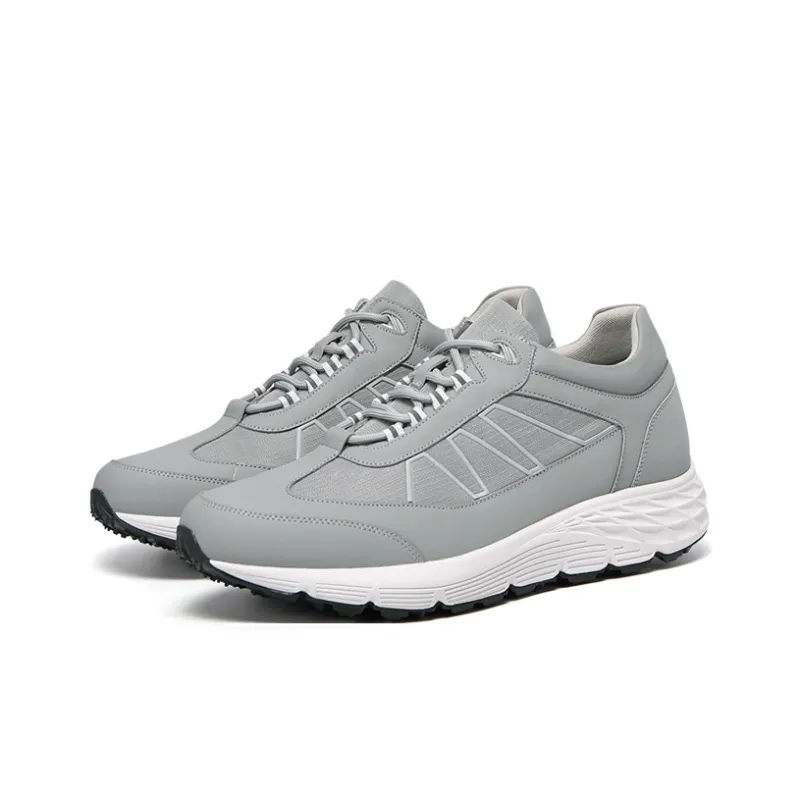 He Jinchang Slip Resistant, Abrasion Resistant, Breathable Low Top Casual Shoes Men's Galaxy Gray-1