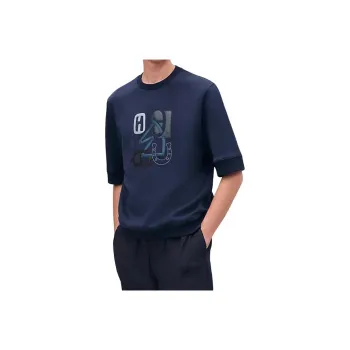 HERMES T Shirt Men's Marine Blue