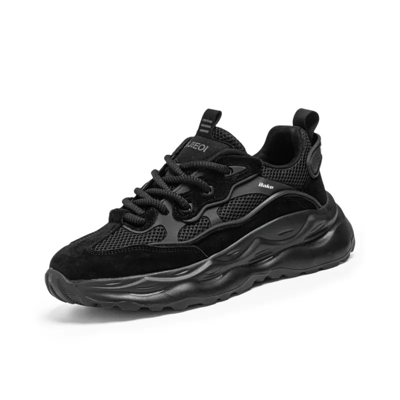 BAKE Slip Resistant, Abrasion Resistant, Breathable Low Top Chunky Sneakers Men's-0