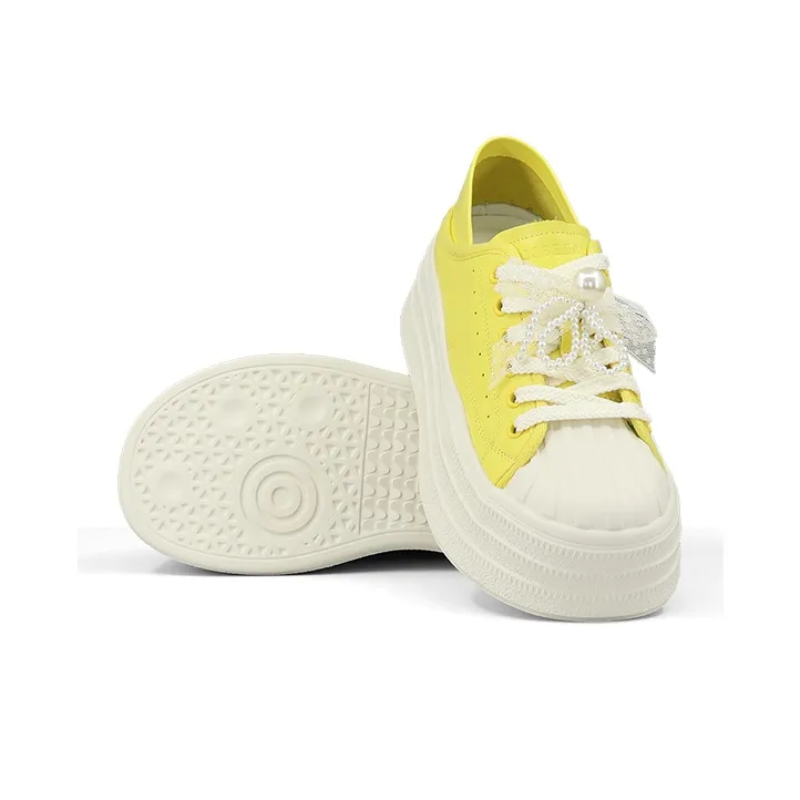 ZSBELLA Anti Slip Wear Resistant Low Top Skateboard Shoes Women's-3