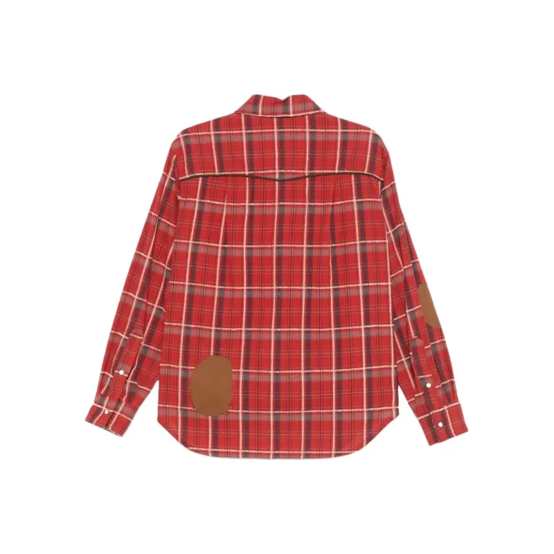ANDERSSON BELL Noah Patch Checked Shirt-1