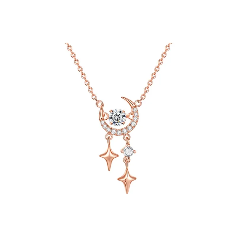 Ascending S925 Silver Necklaces Women's-5