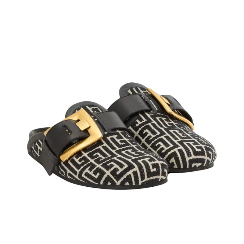 BALMAIN Closed Toe Slippers Men's Black-2