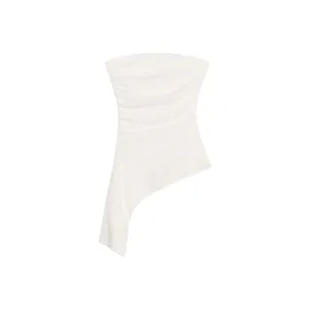 ZARA Strapless Tops Women's White