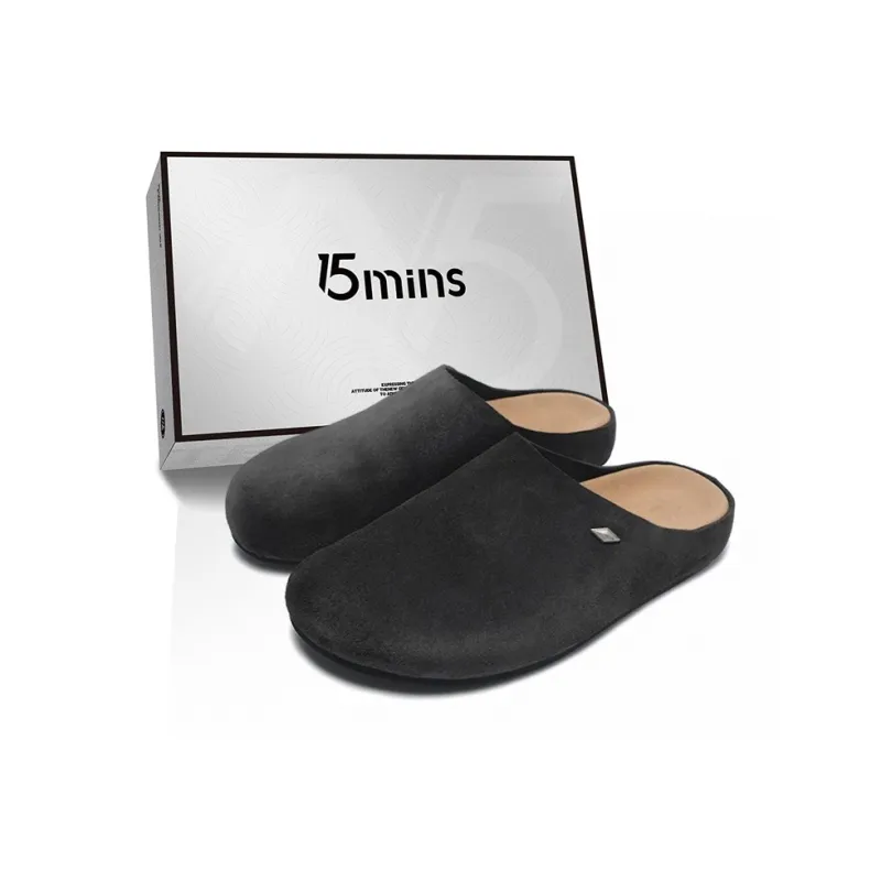15 MINS Abrasion Resistant Quiet Closed Toe Slippers Unisex-7