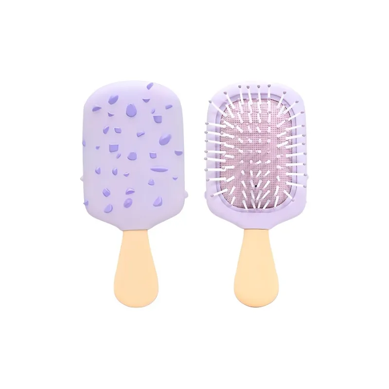 Gentle Welcome Hair Comb, Chocolates Crispy Ice Cream Airbag Comb Small Comb Mini Air Cushion Comb Hair Combing-11